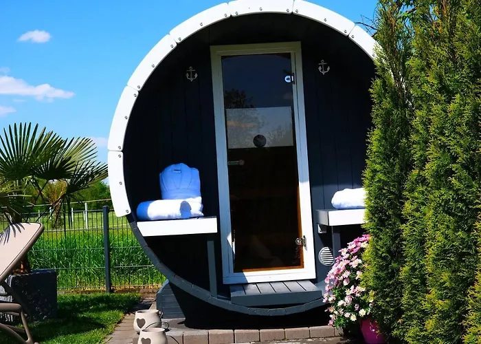 펜션 Pool Sauna Entspannung 랑스도르프